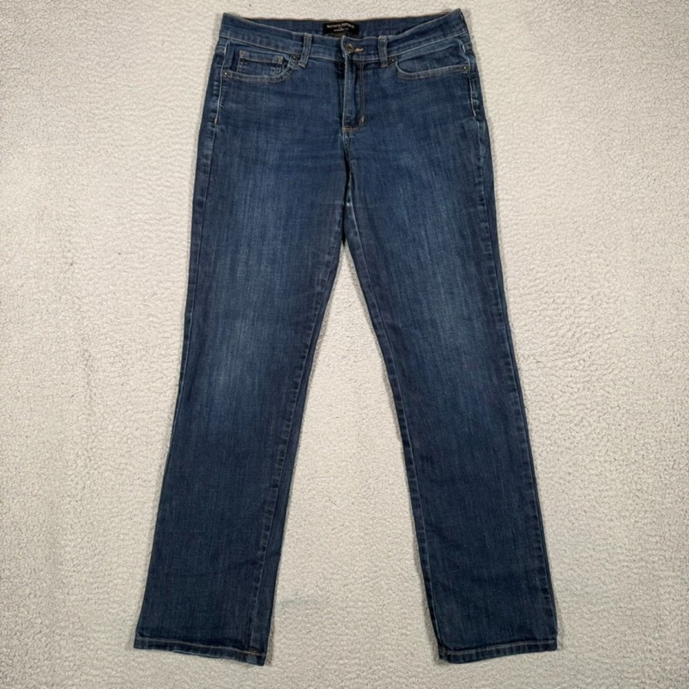 Banana Republic Jeans Womens 4 28x29 Blue Straight Fit Denim 5 Pocket Preppy
